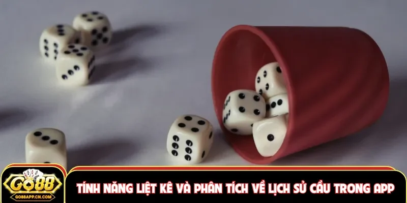 Tính năng liệt kê và phân tích về lịch sử cầu trong app