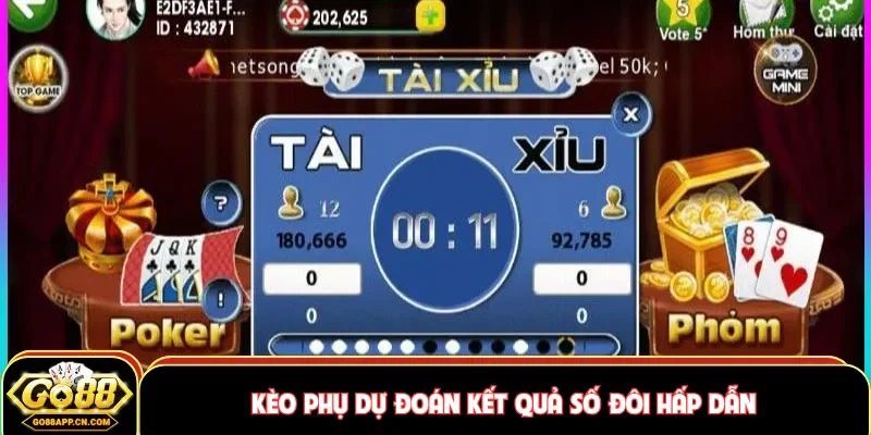 Kèo phụ dự đoán kết quả số đôi hấp dẫn